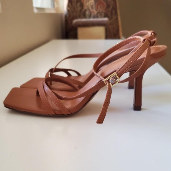 H&M Brown Strappy Heels - Picture 6 of 8
